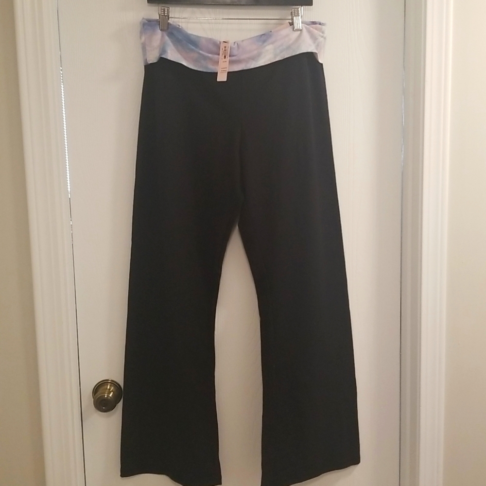 VS flare leg tights foldover XL NWT